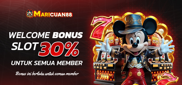 WELCOME BONUS  SLOT 30% DIDEPAN