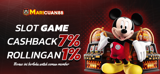 CASHBACK SLOT GAME 7% ROLLINGAN SLOT 1%